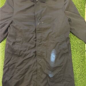 Men's Black Pea Coat - Tailored Everyday Outerwear